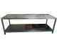 234CM STAINLESS STEEL TABLE WITH BOTTOM SHELF