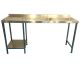  Stainless Steel Table with Left bottom Shelf. 180 WIDE